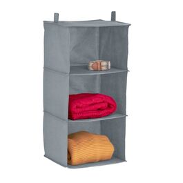 Relaxdays Hanging Shelf Closet Organizer with 3 Compartments