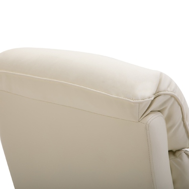 HOMCOM Power Lift Recliner Chair, TV Chair, Armchair with Lifting Assistance, Electric Reclining Function, Faux Leather, Beige, 80 x 94 x 104 cm | Aosom