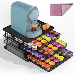 Підставка для капсул кави Masthome 3-ярусна для Dolce Gusto, 108 капсул, чорна