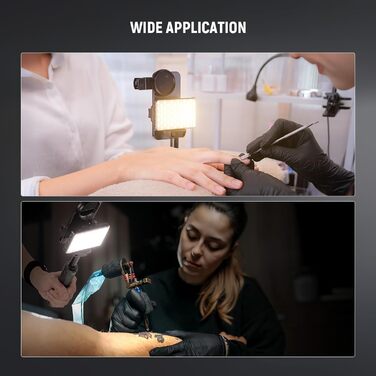 NEEWER BL120B Набір світла для селфі та татуювань LED, сумісний з iPhone, кліп-он CPL фільтр, штатив, тримач для телефону, заповнююче світло, видаляє відблиски для фотографії, відео, їжі, ювелірних виробів