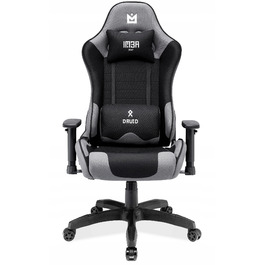 Ігрове крісло IMBA seat Druid, тканина, сіре