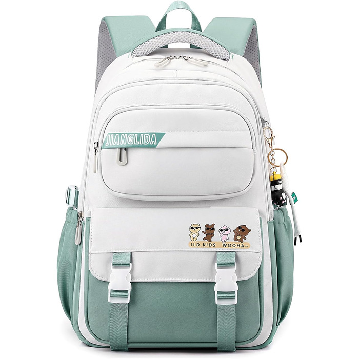 Шкільний рюкзак JANSBEN для хлопчиків та дівчаток-підлітків. Водонепроникний рюкзак з відділенням для ноутбука, 30L, нейлон, універсальний розмір.