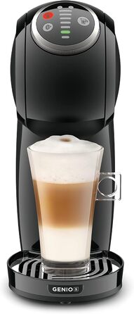 Кавомашина капсульна NESCAFÉ Dolce Gusto De'Longhi Genio S Plus EDG315.B, 0,8 л, чорна, для еспресо, капучино, латте