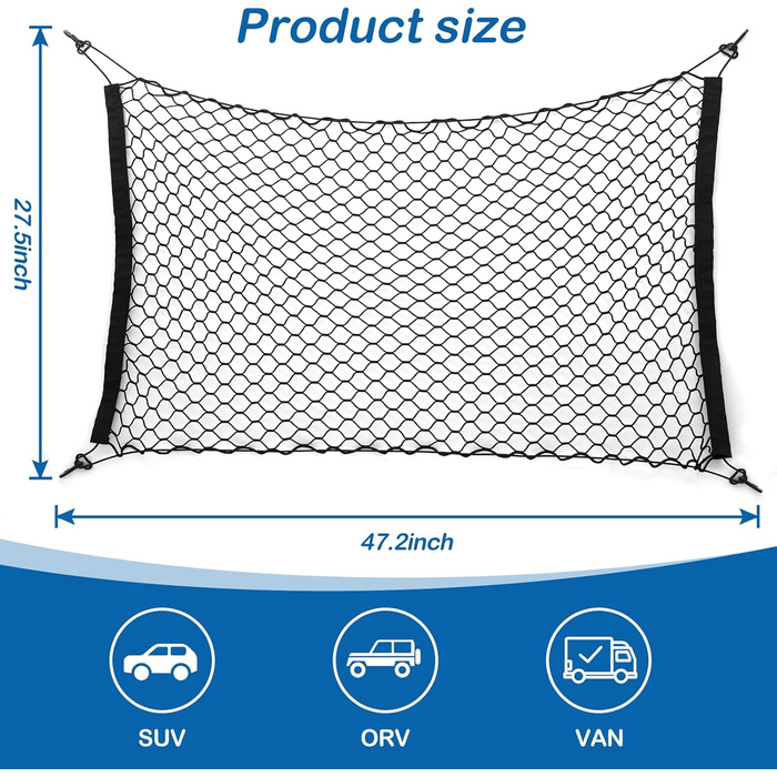 Сітка для собак у машину 120*70 см - захист та безпека для тварин