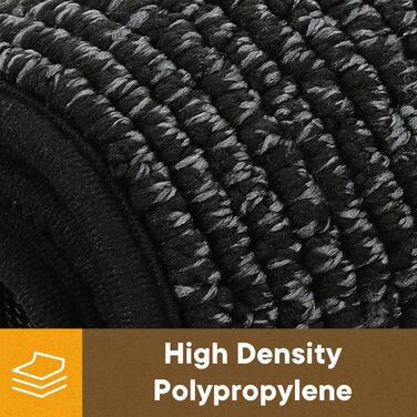 Привратний килимок Mibao 40 x 60 см, вологопоглинаючий та протиковзкий килим для вхідних дверей, для взуття та лап тварин, колір вугільний сірий