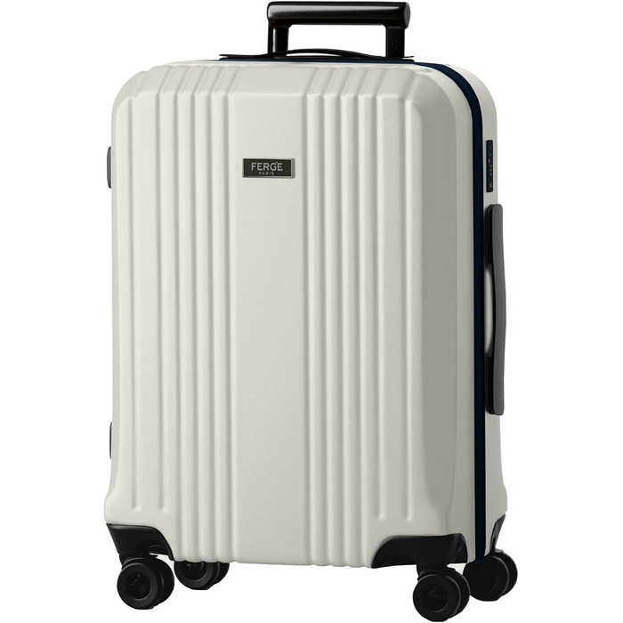 Набір валіз FERGÉ 3 шт. з жорстким корпусом та TSA-замком. Валізи-тролії (Handgepäck, L, XL). Жорсткий корпус, 4 колеса, полікарбонат, колір: Ivory-matt
