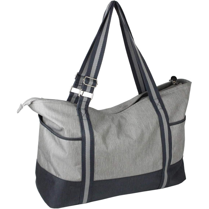 J.JONES - XXL Leisure Bag - Sports Bag - Beach Bag - Women's Shopper with Zipper
