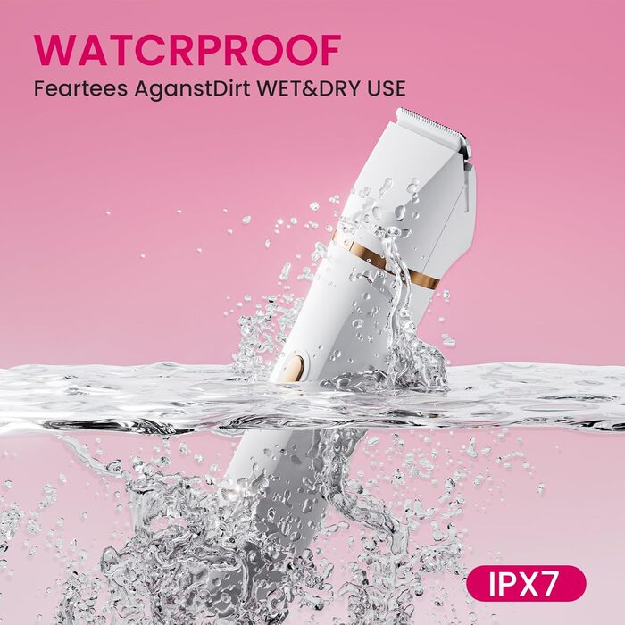 Електричний жіночий триммер та епілятор 3-в-1 MIFXIN для тіла, обличчя, ніг, рук, bikini, IPX6 водонепроникний, фіолетовий