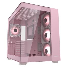 Корпус для ПК Cougar FV150 ARGB Midi-Tower, загартоване скло, рожевий