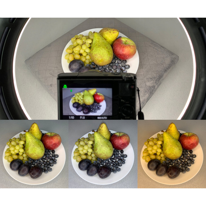 Кільцева LED-лампа 26 см зі штативом для фото та відео