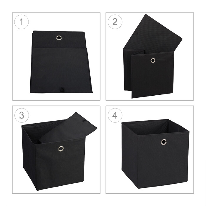 Relaxdays Fabric Storage Boxes - Set of 2
