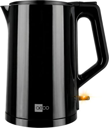 Електричний чайник Aeco AQA NEO з нержавіючої сталі, 1.7 л, 2150 Вт, без BPA, фільтр від накипу, бездротовий, CoolTouch, шампань сріблястий