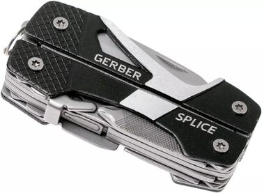 Мультитул Gerber Vise Pocket Tool з плоскогубцями, 10 функцій, з ножицями (8 інструментів), алюміній/нержавіюча сталь, чорний