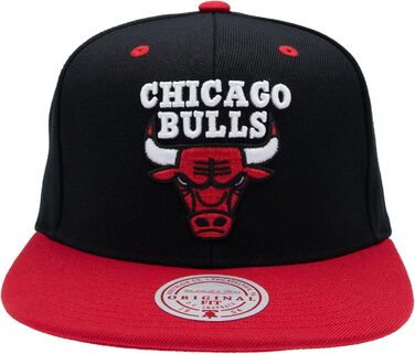 Кепка Mitchell & Ness NBA HWC Snapback чорно-червона, універсальний розмір