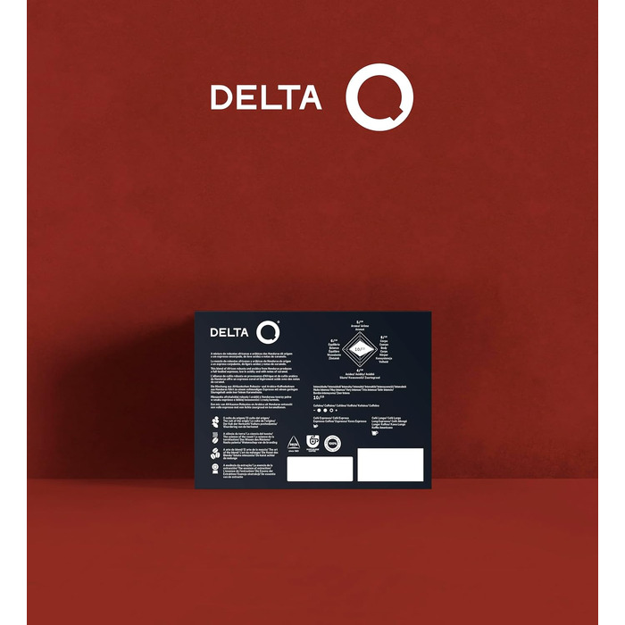 Кавові капсули Delta Q Espresso, інтенсивність 8, смак смажених горіхів та фруктів, 100 капсул