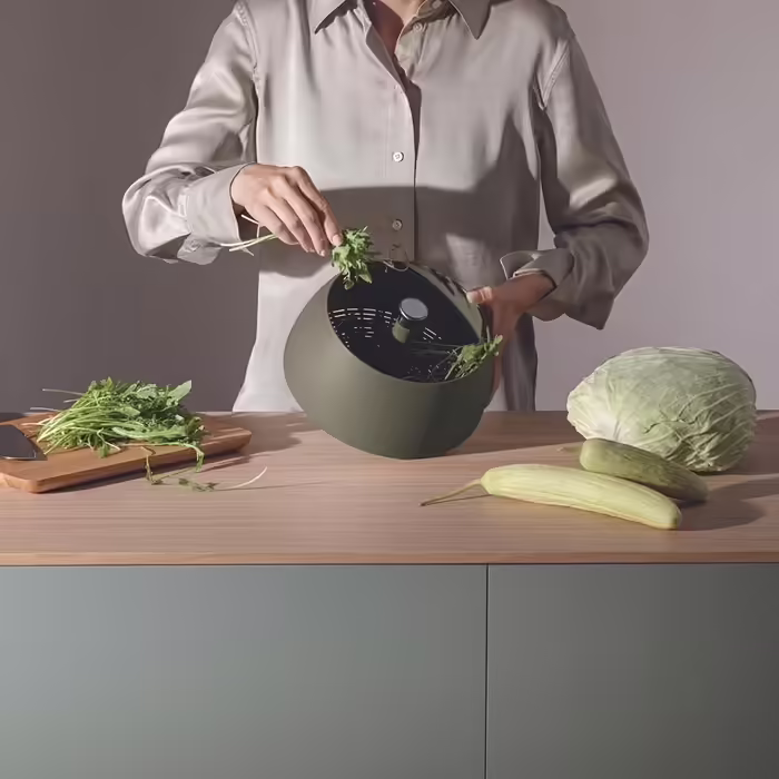 EVA SOLO | Green Tool Salad Spinner | Dishwasher Safe | Danish Design and Functionality | Green Tools Kitchen Aids and Accessories