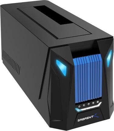 Док-станція Sabrent для 2 HDD/SSD SATA з USB-C, 2.5/3.5 дюймів, 5Gbps, підтримка клонування дисків, без інструментів