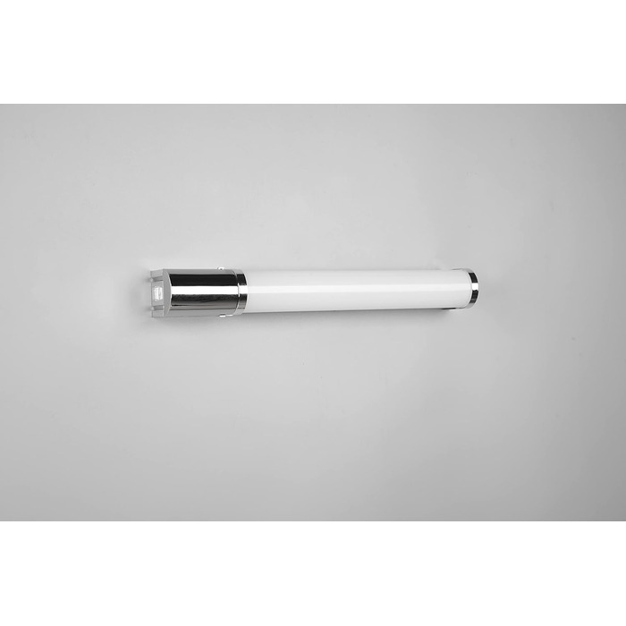 Trio Leuchten LED Bathroom Wall Light Piera 284074206, Chrome-colored plastic, includes 8 Watt LED, switch, socket, chrome
