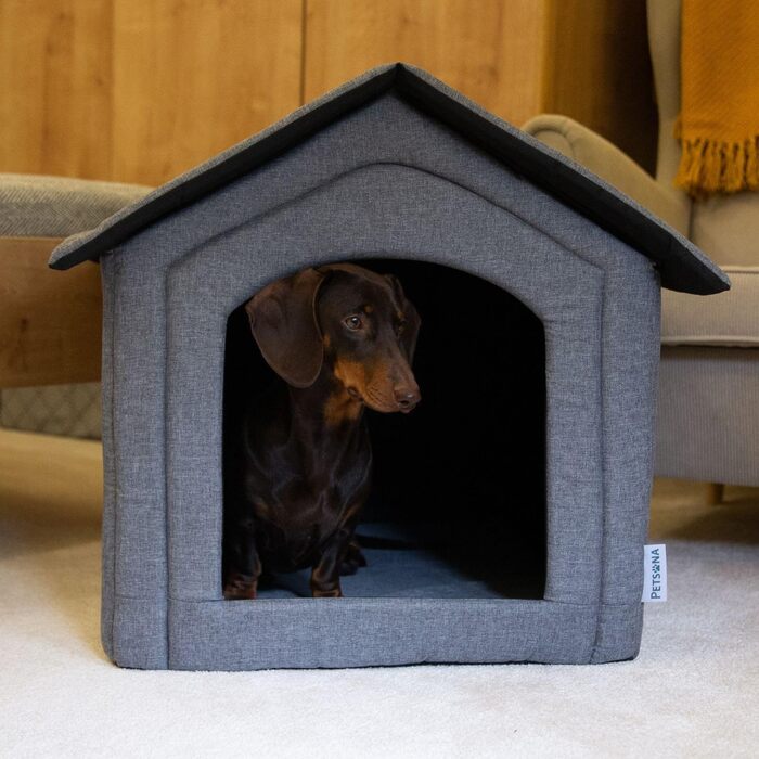 Кімната для собак, собача будка, складана з знімним дахом, ліжко для собак, котяче ліжко, ліжко для домашніх тварин, місце для сну, розмір XXL, сірий колір