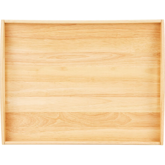 Zassenhaus Serving Tray Wood | rectangular | with carrying handles | 53×41×7cm | Tea Tray | made of sustainably grown rubberwood