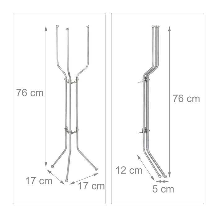 Relaxdays Champagne Stand Stainless Steel