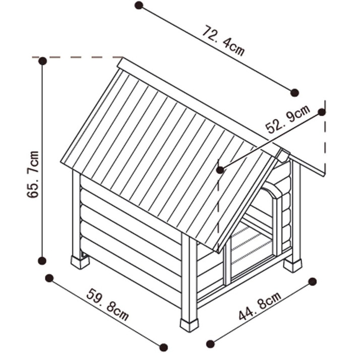 Будка для собак Nobby Civetta 1 Java, 72,5 x 52,5 x 69 см, 1 шт.