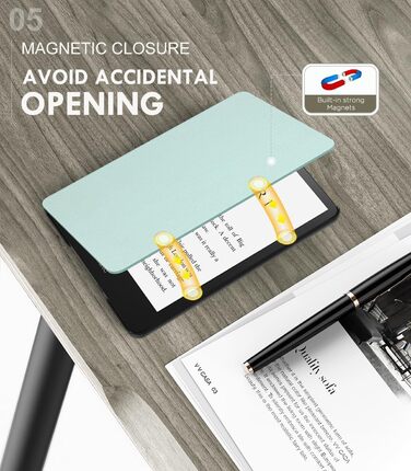 Чохол MoKo для Kindle Paperwhite 11 (2021) 6.8 дюйма, тонкий, легкий, з авто-сон/пробудження, зелений, Signature Edition