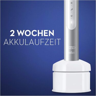 Електрична звукова зубна щітка Oral-B Pulsonic Slim Luxe 4500 Platinum з 3 режимами чищення та кейсом для подорожей