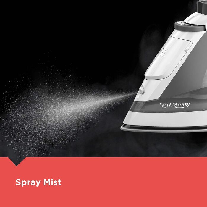 Відпарювач для одягу компактний, сірий, IR1020S, Black+Decker Light N'Easy, легкий