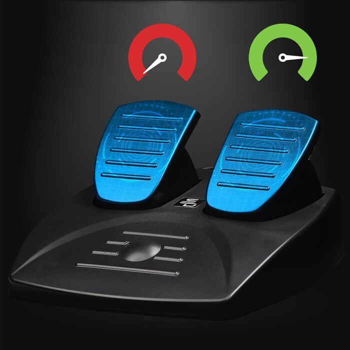 Руль SUBSONIC Superdrive Drive Pro з педалями, кермом, Paddles, вібрацією для Xbox Serie X/S, PS4, Xbox One, PC (програмований) (GS550)