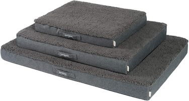 JAMAXX Orthopedic Dog Mattress Washable Cover - Mat with Memory Foam - Oxford Fabric Water-Repellent with Sheepskin Cover - Cozy Dog Bed PDB1012 (L) 120x73 DKL-gray