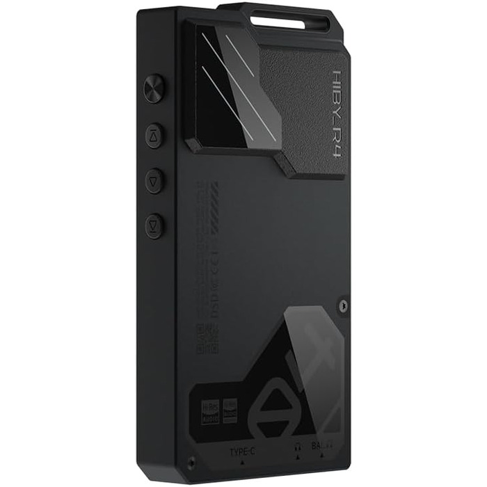 HiBy R4: Android-MP3-плеєр з Bluetooth, Wi-Fi, 4DAC, 32 ГБ, чорний