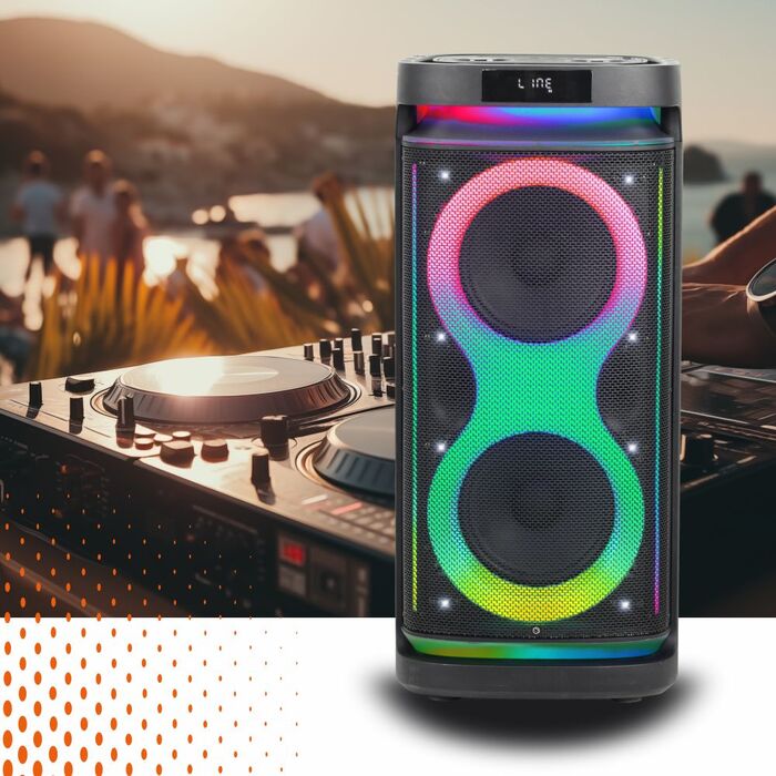 Портативна караоке-система Bluetooth Power Audio Manta Hektor з мікрофоном, 160 Вт