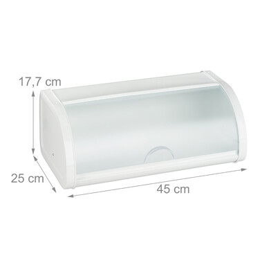 Relaxdays Bread Box White