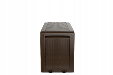 Садова скриня Keter Samoa Rattan Box 270 л, коричнева