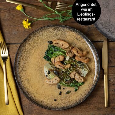 Набір посуду Moritz & Moritz VIDA на 12 осіб (36 предметів) - сучасний сервіз з порцеляни, стійкий до подряпин, для мікрохвильової печі та посудомийної машини, обідній сервіз, тарілки (6 шт.)