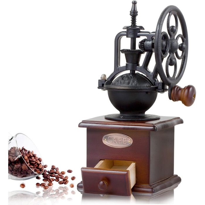 Coffee Grinder, Portable Manual Coffee Grinder, Manual Coffee Bean Grinder, Hand Grinder Pepper Spice Home Grinding Machine, Retro Manual Coffee Grinder Pepper Mill