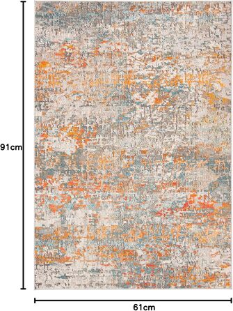 Килим Safavieh Madison для вітальні, їдальні, спальні - короткий ворс, сірий та бірюзовий, 160 x 229 см