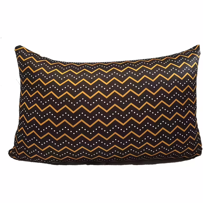 COVERBAGBCN - Rectangular Relax Anti-Stress Pillow | Cervical Spine Relief | Filling with small comfort pearls | Lycra fabric, soft to the touch | Machine washable | 36x25 cm (Zigzag)