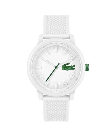 Годинник Lacoste LACOSTE.12.12 Hero чоловічий кварцовий з білим або зеленим силіконовим браслетом