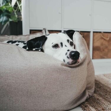 Софа для собак HUNTER Livingston, ліжко для собак, тканина, класичний дизайн, бежевий колір, розмір S, 60 x 43 x 16 см