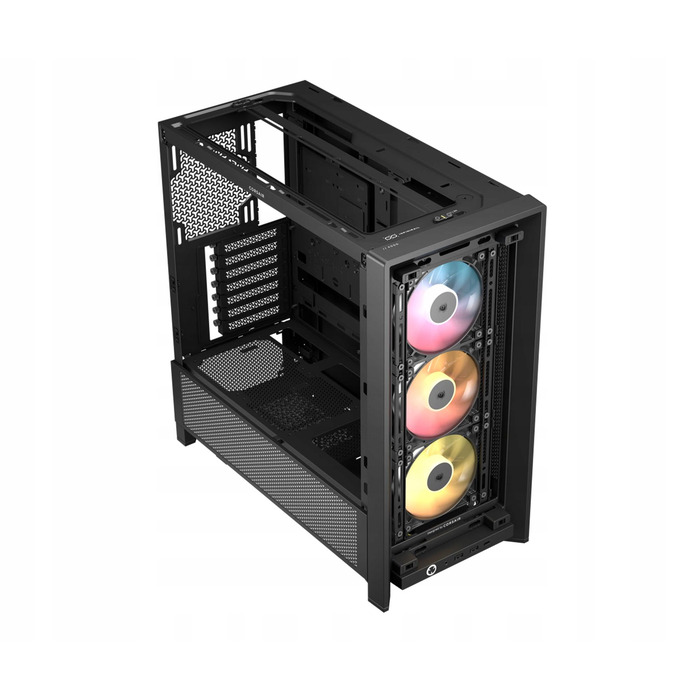 Корпус для комп'ютера Corsair 4000D RS ARGB Midi Tower ATX, чорний