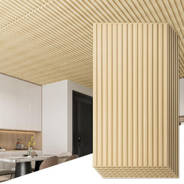 3D панелі для стін Art3d: PVC, 50x50 см, 3 м², 12 шт. (дуб, 120x60 см)