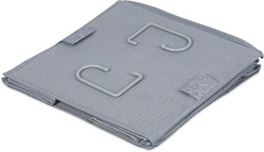 Органайзер для шафи Relaxdays: 2 шт., сірий, тканинний, з 3 відділеннями та гачками (73x30x30 см)