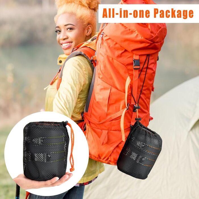 Набір посуду для кемпінгу та приготування їжі на природі (1-2 особи), легкий, для туризму та подорожей