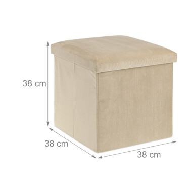 Relaxdays Ottoman з місцем для зберігання речей