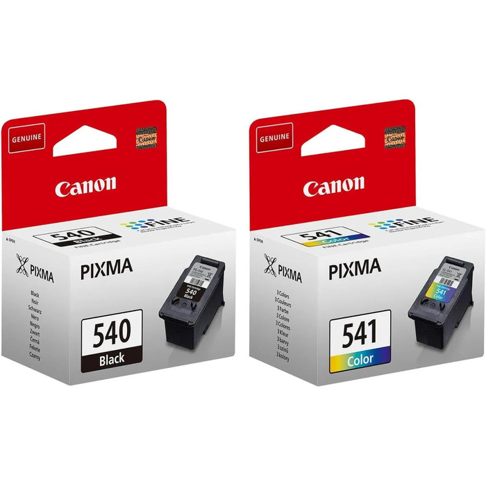 Комплект оригінальних картриджів Canon FINE PG-540 та CL-541 з фотопапером для принтера