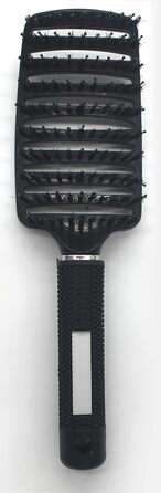 Набір з 3 шт. гребінців для волосся з щетиною дикого кабана, вигнуті, з вентиляцією, для розплутування та укладання волосся. Підходить для довгого, тонкого, густого, кучерявого волосся. Набір гребінців для волосся для розчісування та укладання.