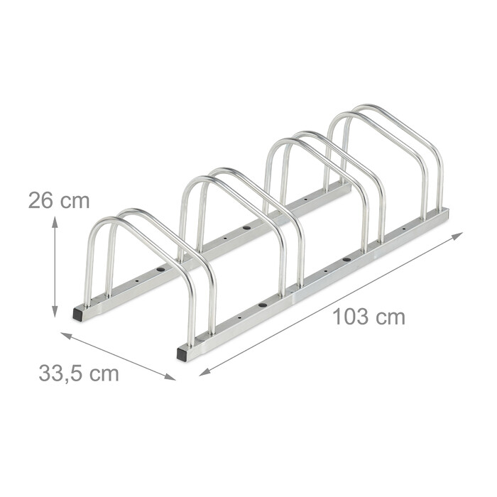 Relaxdays Bike Stand for 4 Bikes