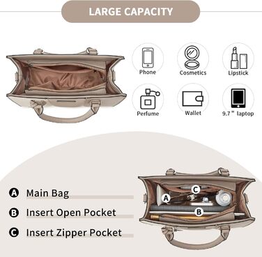 Сумка жіноча Miss Lulu середнього розміру, екошкіра, хакі. З плечовим ремінцем, для офісу, школи, подорожей